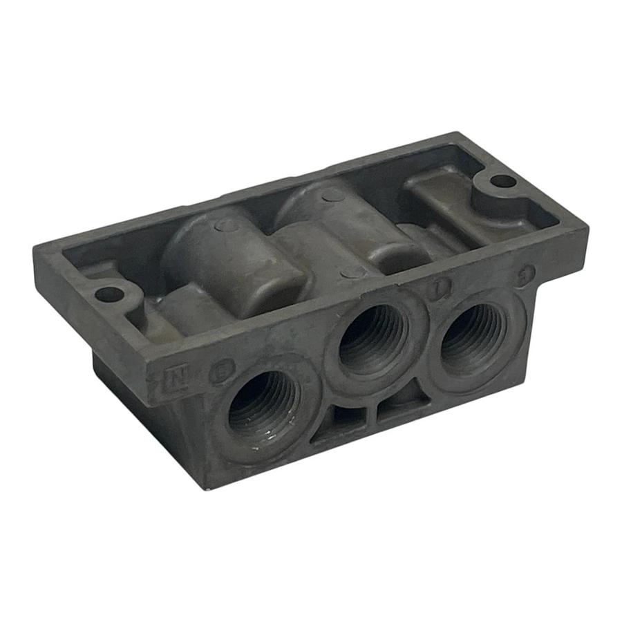 Lot of 2 Rexroth R432015307 Pneumatic Manifold Valve Base Block Aventics ISO2 1/