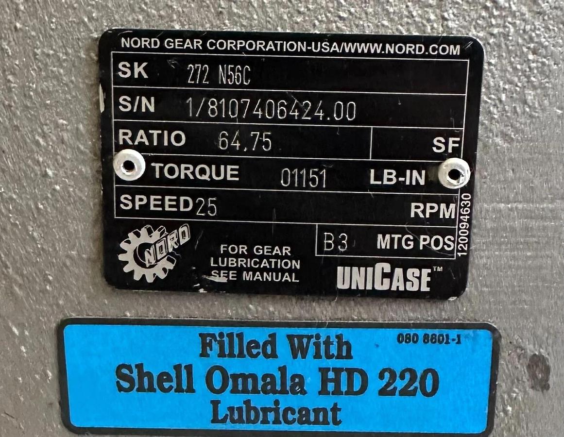 NEW NORD GEAR SK 272 N56C / 272N56C UNICASE GEAR REDUCER 64.75:1 RATIO 25RPM
