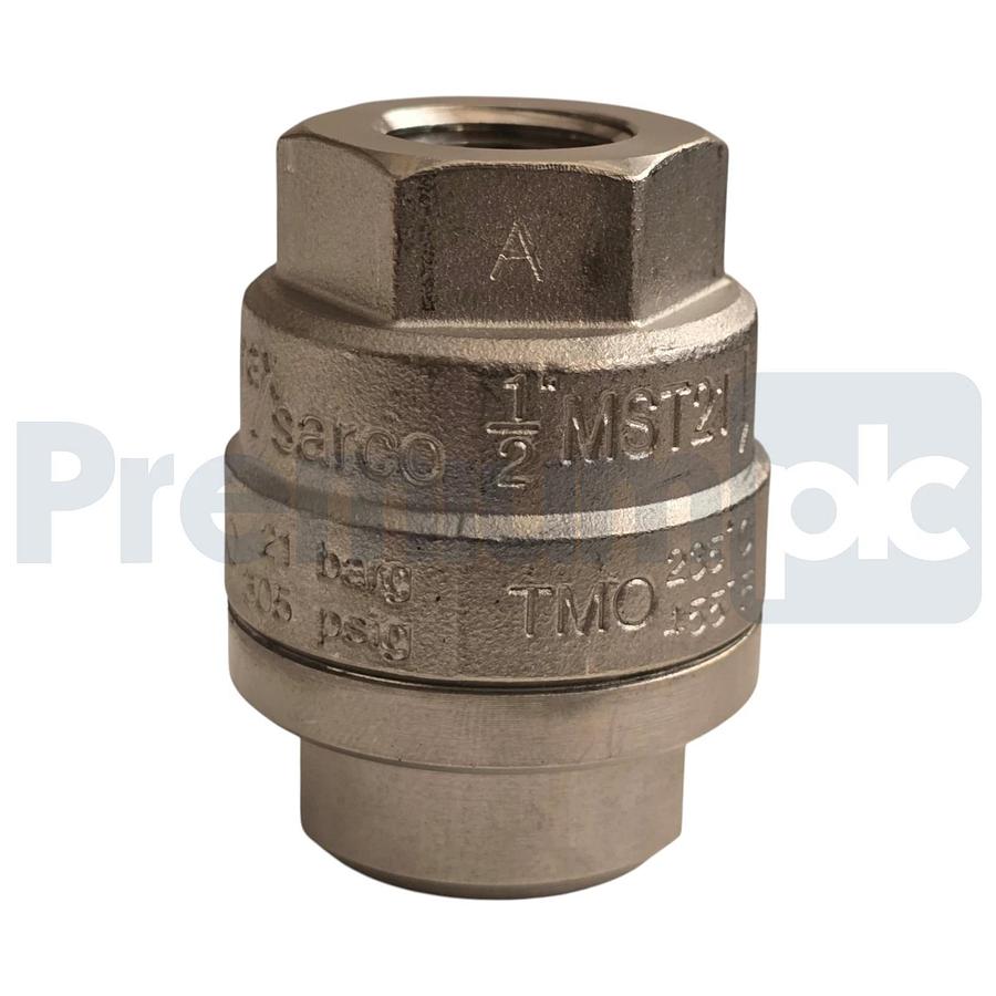Spirax Sarco 1250990 MST21 Thermostatic Steam Trap 1/2" FNPT 518°F 304psig NSMP