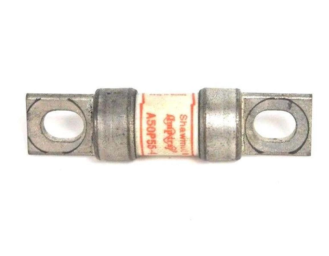 Used GOULD SHAWMUT A50P55-4 AMPTRAP FUSE FORM 101, 35 A, 500VAC, A50P554