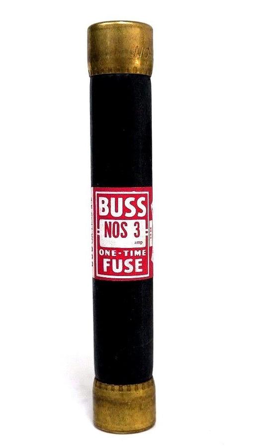 Used NEW BUSSMANN BUSS NOS3 ONE TIME FUSE 600VOLTS, NOS-3 - LOT OF 20