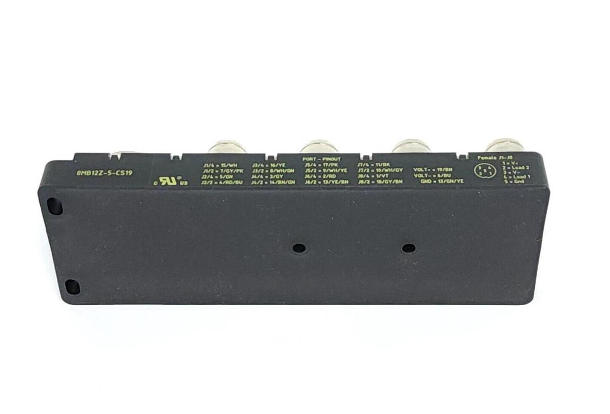 NEW TURCK 8MB12Z-5-CS19 EUROFAST CORDSET JUNCTION MULTIBOX