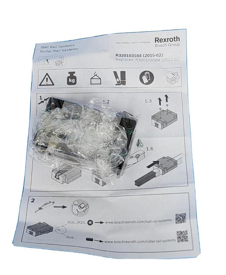 Used LOT OF 4 NIB REXROTH R16228942Y LINEAR RUNNER BLOCKS KWD-020-SNS-C0-N-1
