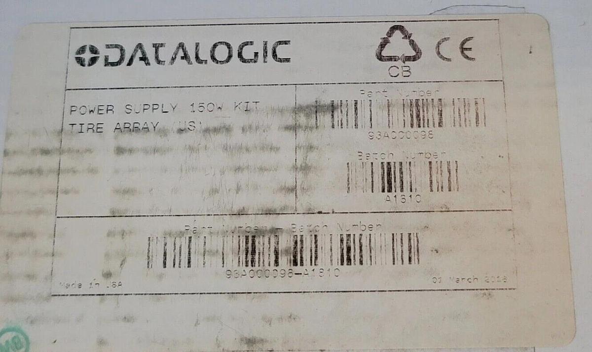 NEW DATALOGIC 93ACC0098 POWER SUPPLY 150W KIT TIRE ARRAY AFL150-24S