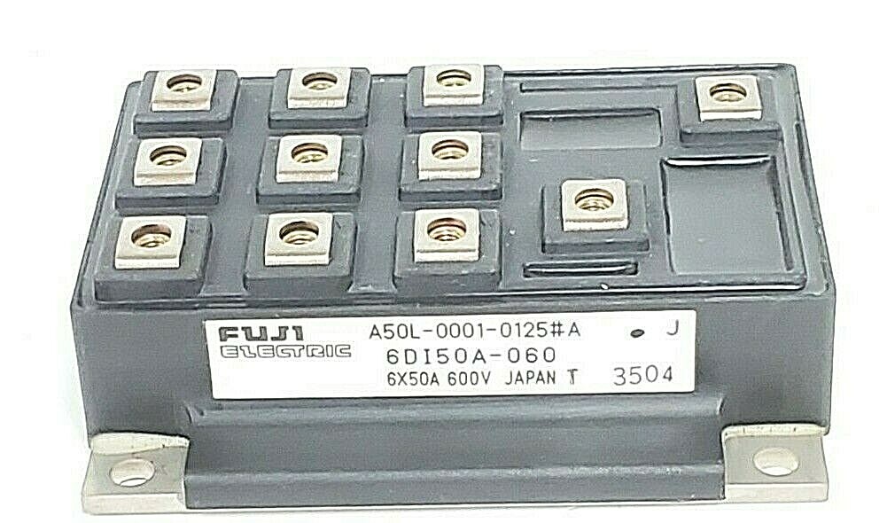 Used FANUC / FUJI ELECTRIC A50L-0001-0125#A POWER BLOCK 6DI50A-060, 6X50A 600V