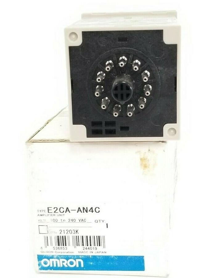 NIB OMRON E2CA-AN4C AMPLIFIER UNIT E2CAAN4C 100 TO 240 VAC
