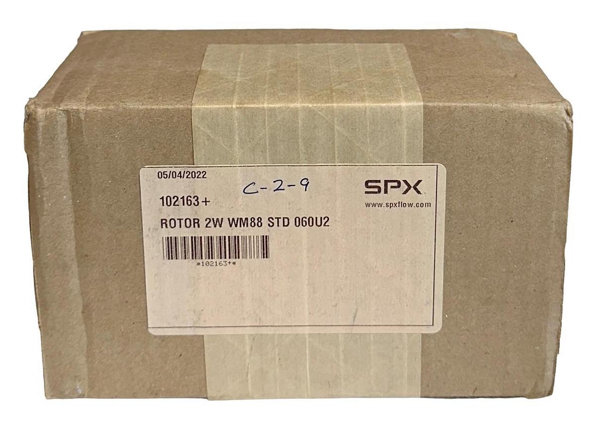 Used NEW SEALED SPX FLOW 102163+ ALLOY TWIN-BLADE ROTOR 2W WM88 STD 060U2 NSFS