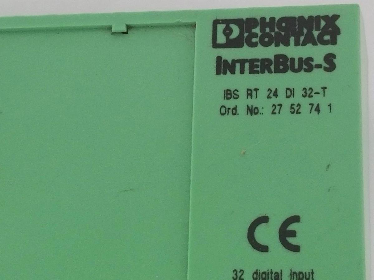 Used PHOENIX CONTACT 2752741 INPUT MODULE INTERBUS IBS RT 24 DI 32-TPHOENIX CONTACT 2