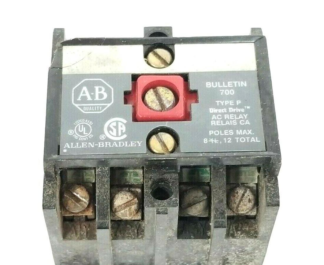 Used ALLEN BRADLEY 700-P400A1 AC RELAY SER. A, 700P400A1