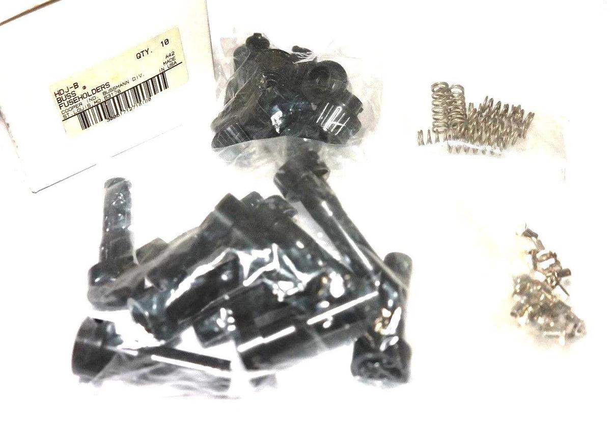 Used LOT OF 10 NIB COOPER HDJ-B BUSS FUSEHOLDERS HDJB