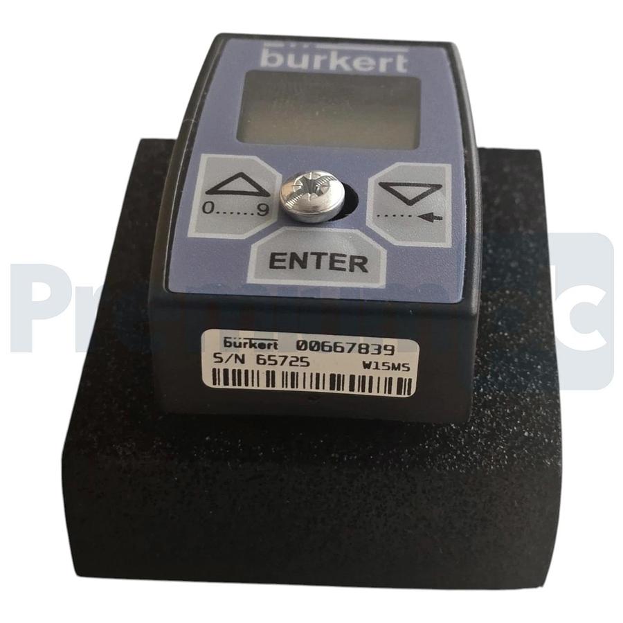 Used Burkert 00667839 Pluggable Display Programming Module 3-Button Terminal 8605 NEW