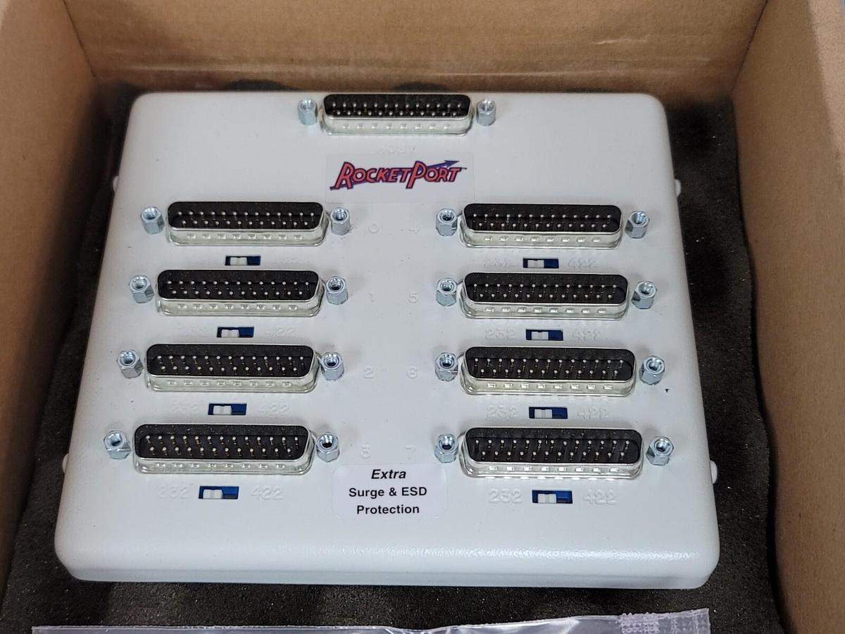 Used NIB COMTROL 97050-7 ROCKETPORT SURGE INTERFACE RS232/422 - MALE - 8 PORTS