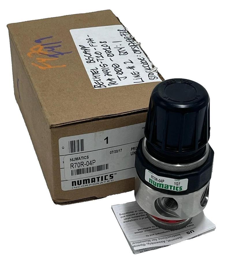 Numatics R70R-04P Pressure Regulator - 1/2" NPT, Stainless Steel 0-125 PSI Range