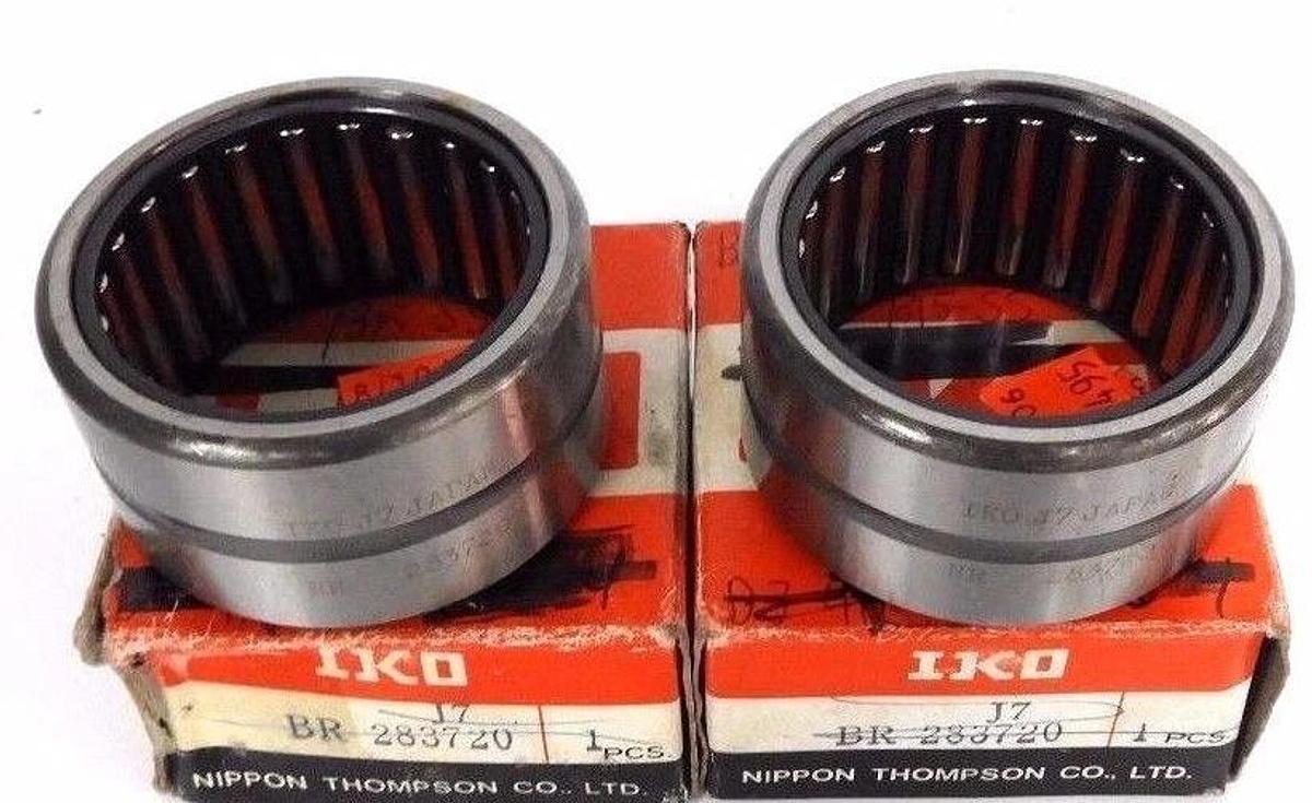 LOT OF 2 NIB IKO BR283720 MACHINED NEEDLE ROLLER BEARINGS