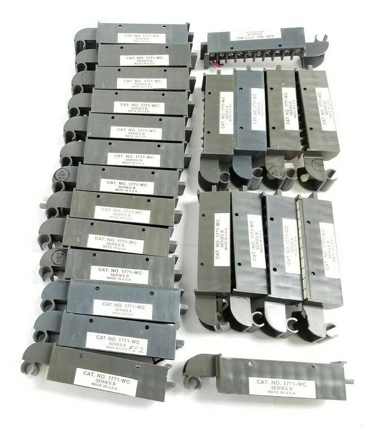 Used LOT OF 23 ALLEN BRADLEY 1771-WC SER. B WIRING ARMS 1771WC
