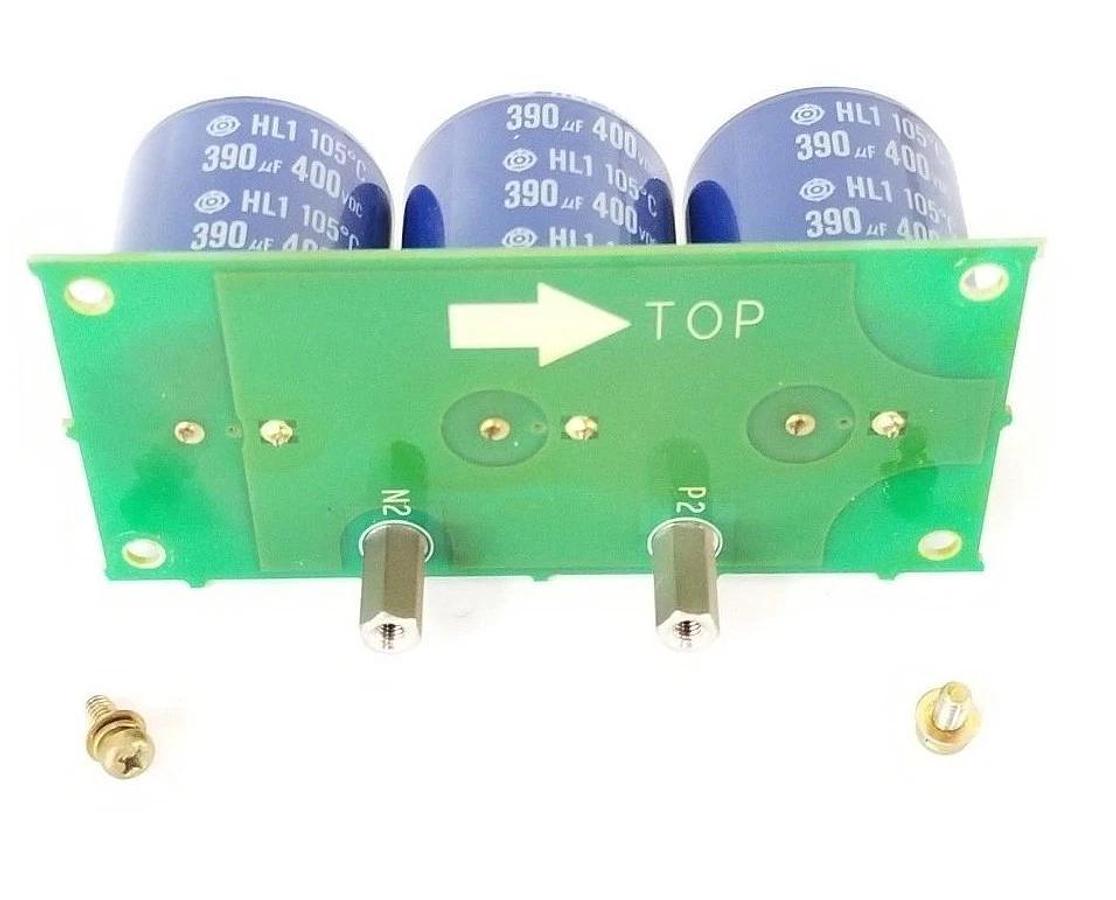 Used YASKAWA ELECTRIC DESIG3PCB DRIVE CAPACITOR BOARD 400VDC