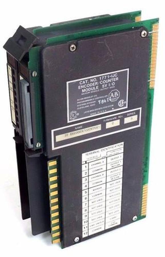 Used ALLEN BRADLEY 1771-IJC ENCODER COUNTER MODULE SER A FW REV G 5V 1771IJC