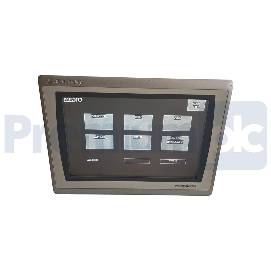 Used ALLEN BRADLEY 2711P-T12W22D9P /A PanelView PLUS 7 GRAPHIC TERMINAL 12" XLNT