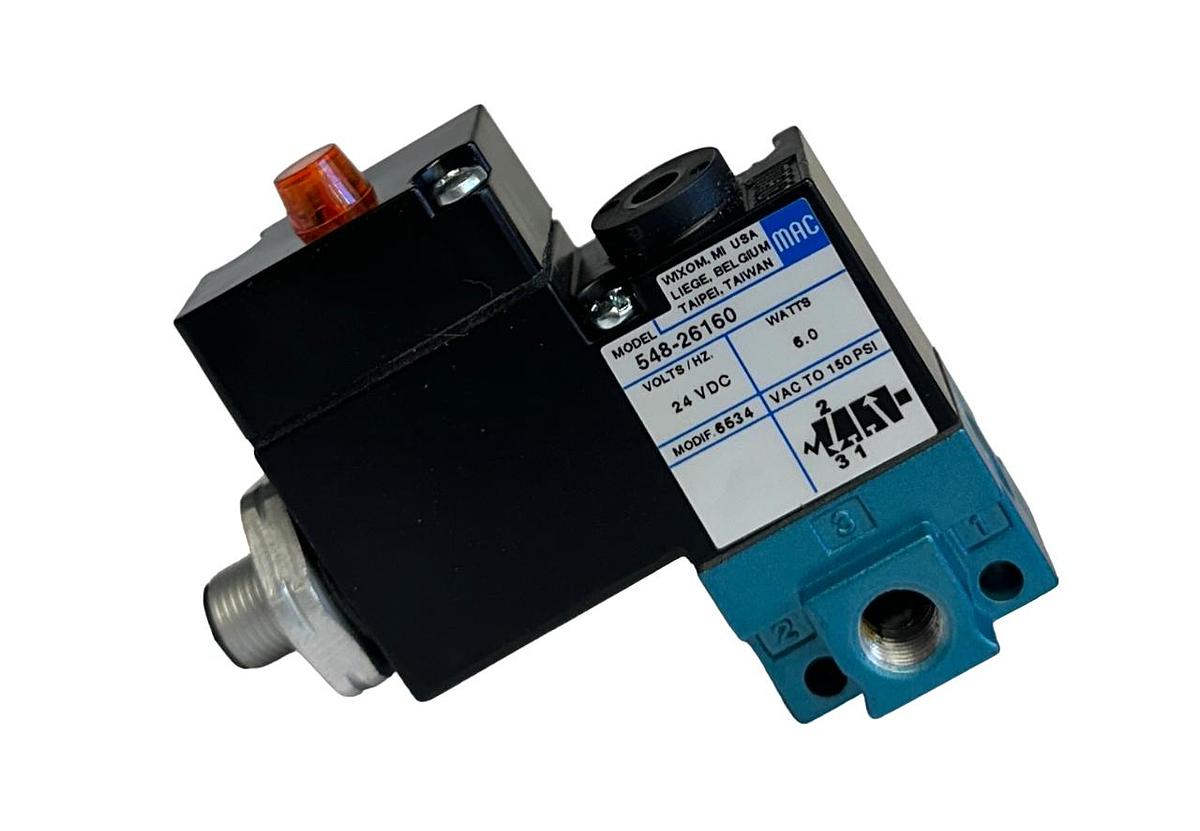 Used MAC VALVES 548-26160 / 54826160 SOLENOID VALVE 24VDC 6.0W NSNP