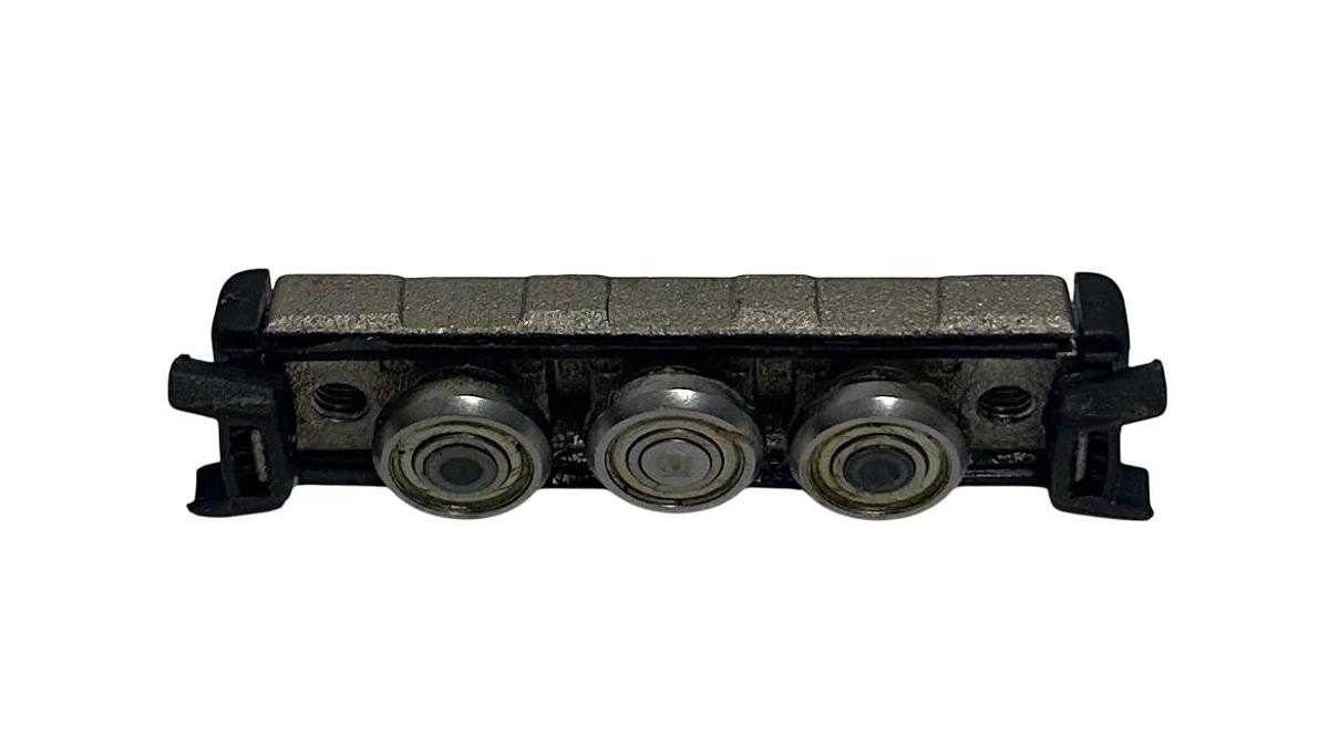 Used ROLLON NT18 CAM GUIDED U-SHAPED CARRIAGE RAIL 3-ROLLER 18mm NOMINAL DIAM USMP