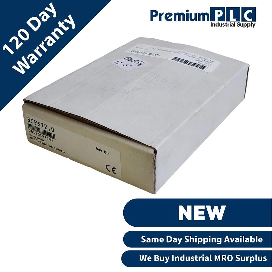 NEW B&R 3IF672.9 REV D0 2005 INTERFACE MODULE 1 RS232 , 2 CAN INTERFACES 3IF6729