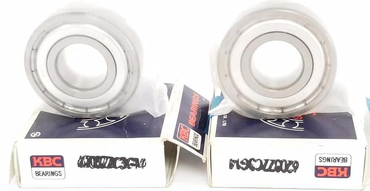 Used LOT OF 2 NIB KBC BEARINGS 6203ZZC3G14 BEARINGS