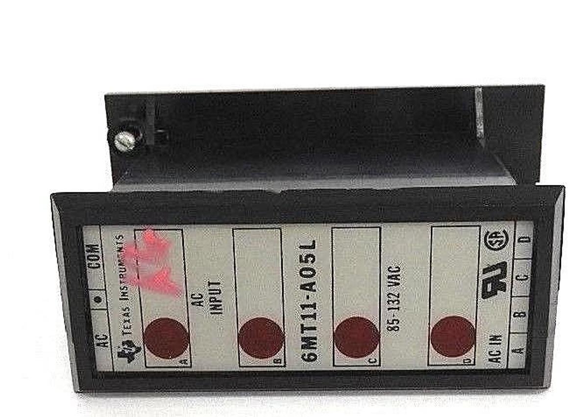Used TEXAS INSTRUMENTS 6MT11-A05L INPUT MODULE 85-132VAC 6MT11A05L