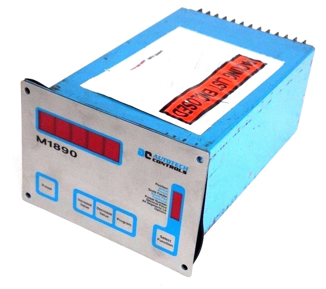 Used REPAIRED AUTOTECH CONTROLS SAC-M1890-R1PB PROGRAMMABLE POSITION TRANSDUCER M1890