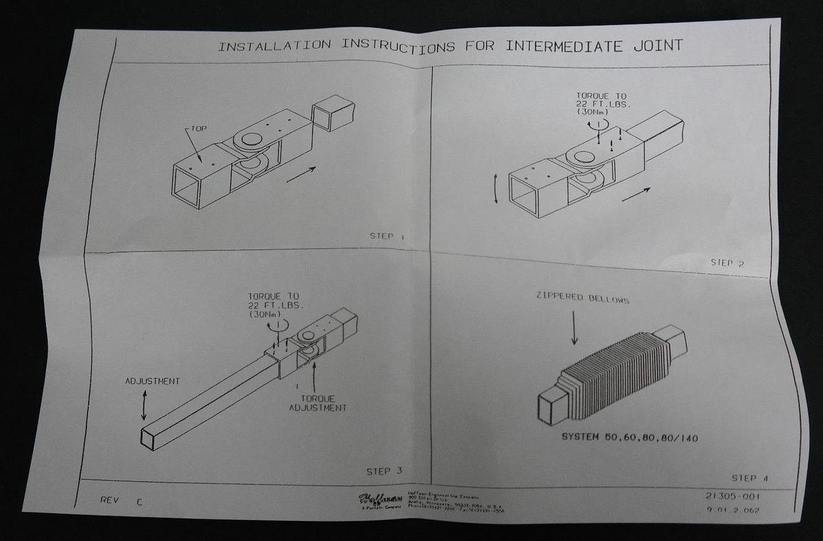 NEW HOFFMAN ENCLOSURES C-CS8IJR INTERMEDIATE JOINTPEND. ARM 1016244524