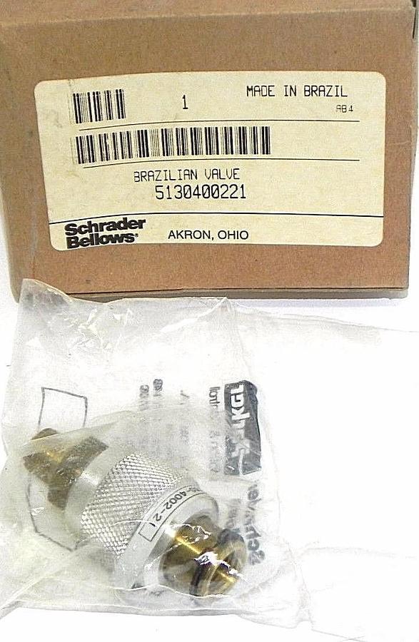 Used NIB PARKER SCHRADER BELLOWS 5130400221 BRAZILIAN VALVE 5130-4002-21