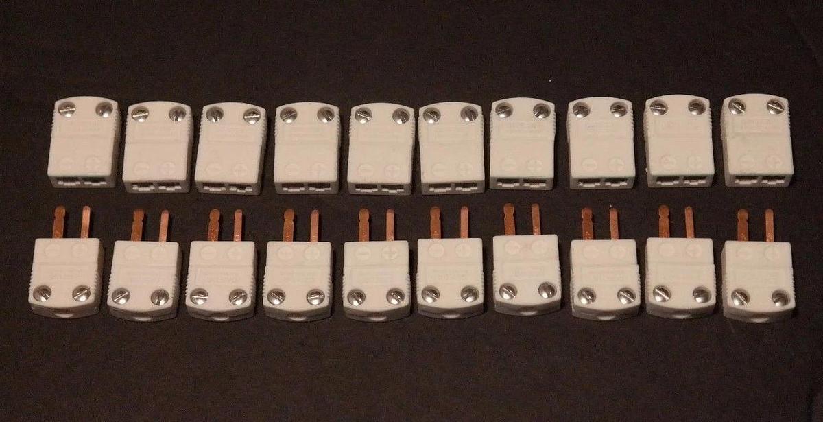 Used LOT OF 10 OMEGA CERAMIC CONNECTOR SETS MALE & FEMALE