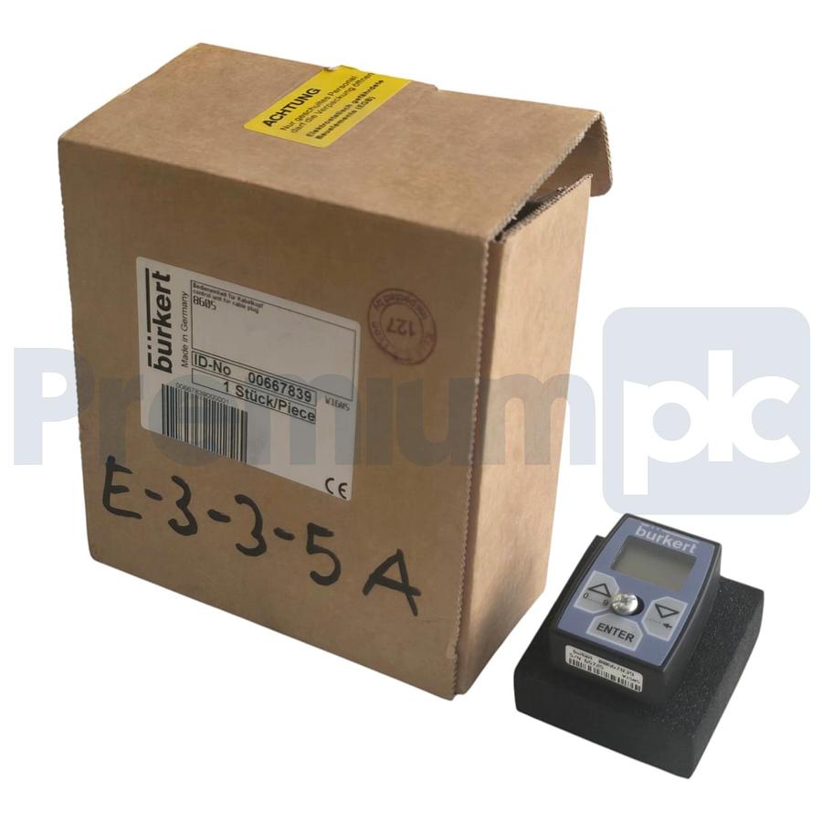 Used Burkert 00667839 Pluggable Display Programming Module 3-Button Terminal 8605 NEW