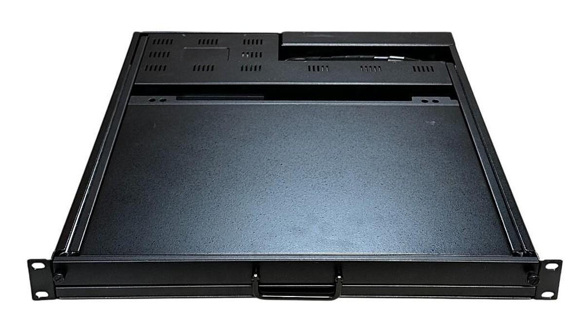 Used MACASE INDUSTRIAL GROUP RM-KI-P1UKVM / RM-KI-P1UKMV RACK MOUNT MONITOR 15'' NSMP