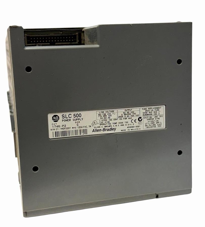 Used ALLEN BRADLEY 1746-A10 /B SLC 500 10-SLOT CHASSIS 1746-P2 /C POWER SUPPLY & MORE