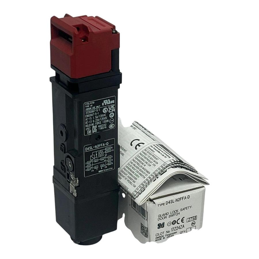 Omron D4SL-N2FFA-D Guard Lock Safety Door Switch 6-Contact Solenoid Lock