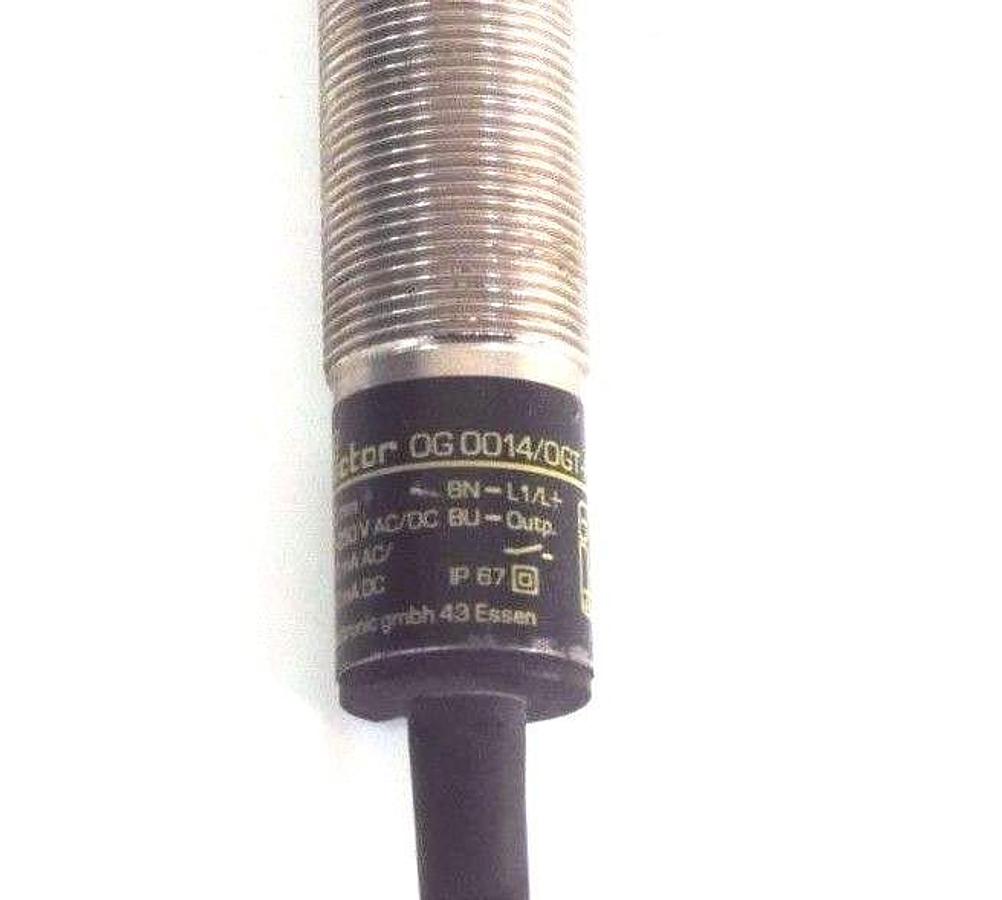 Used IFM EFECTOR OG0014/OGT-HBOA PROXIMITY SENSOR 100MM, 250MA, 90/250V AC/DC