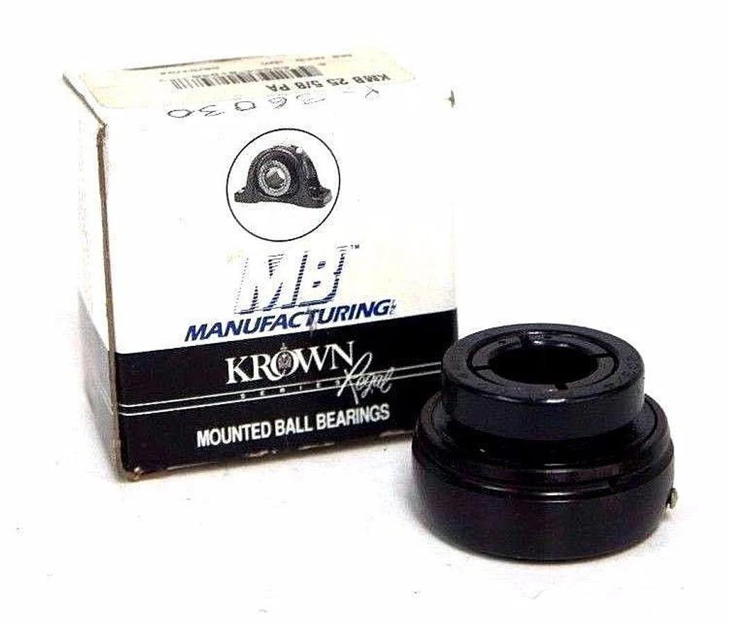 Used NIB MB MANUFACTURING KMB 25 5/8 PA MOUNTED BALL BEARINGS KMB-25-5/8-PA