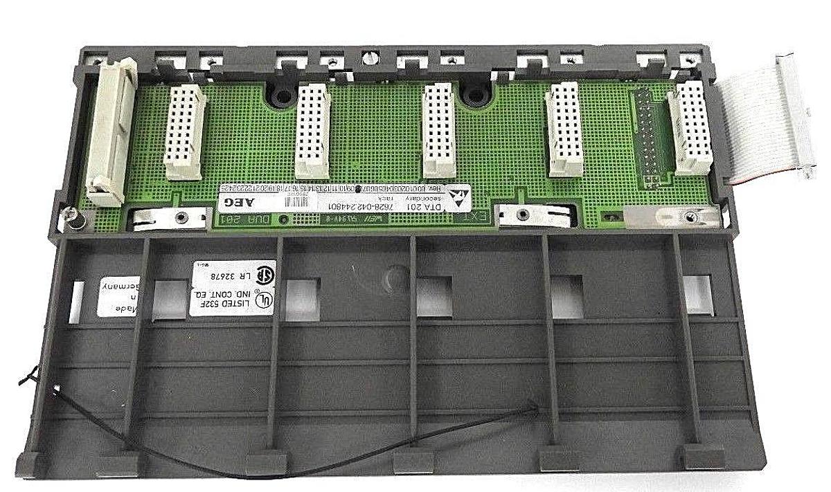 Used AEG MODICON DTA 201 7628-042.244801 SECONDARY RACK 5-SLOT REV. 08