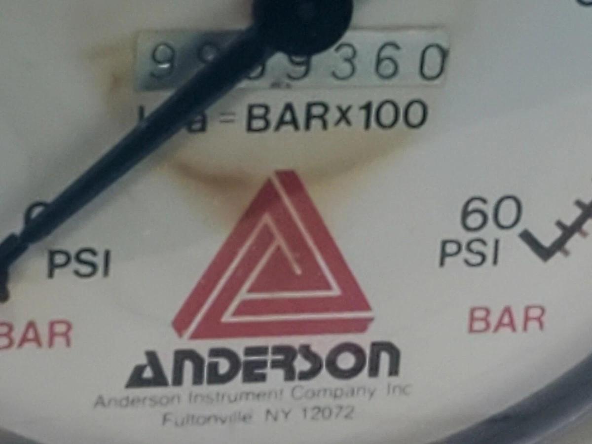 NIB ANDERSON INSTRUMENTS EB069010054144 PHARMACEUTICAL GAUGE 0-60PSI
