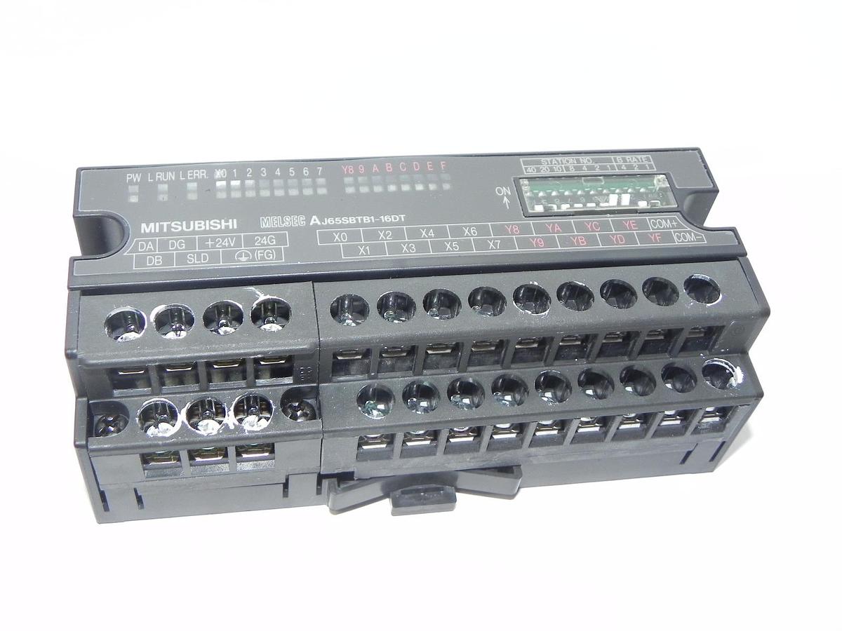 Used MITSUBISHI AJ65SBTB1-16DT CC-LINK BLOCK INPUT/OUTPUT UNIT 1.2W AJ65SBTB116DT