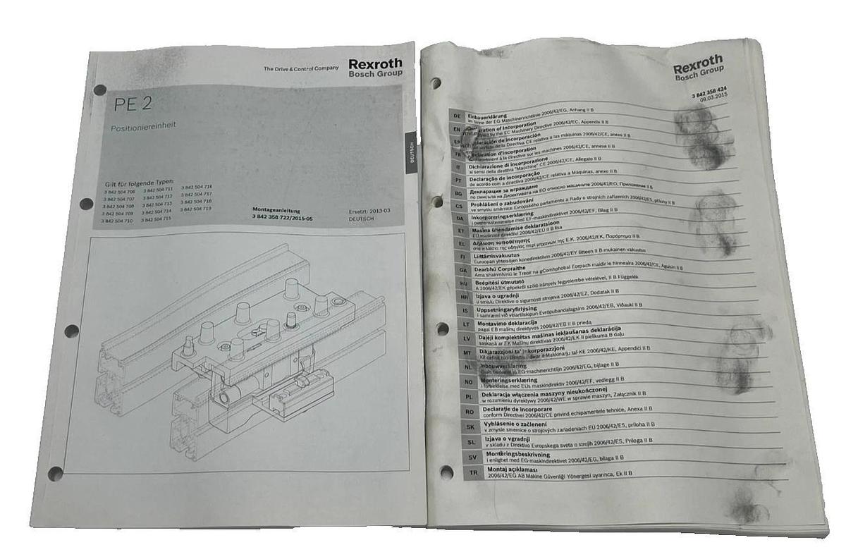 NEW Rexroth 3842504712 Manual Positioning Unit Single Axis System Aluminum