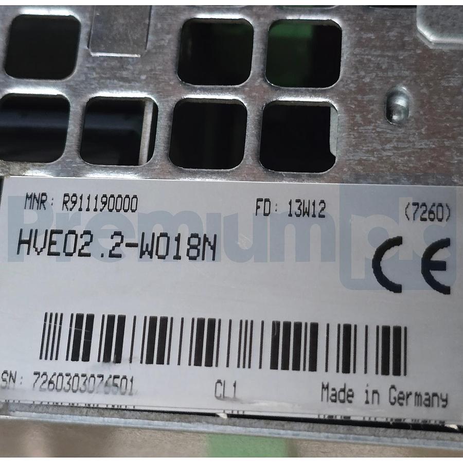 Used Indramat Rexroth HVE02.2-W018N | R911190000 DIAX04 Power Supply Module NSNP
