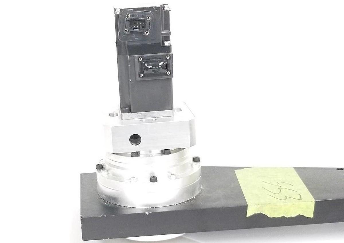 Used GAM GEAR 730028 FP SERIES GEARHEAD 16:1 RATIO W/ HG-KR13 SERVO MOTOR & ARM
