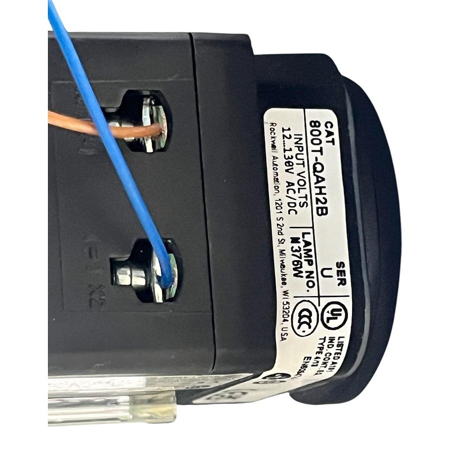 Used Saginaw SCE-1PBXI Enclosure with Allen-Bradley 800T-QAH2B Blue LED Pilot Light