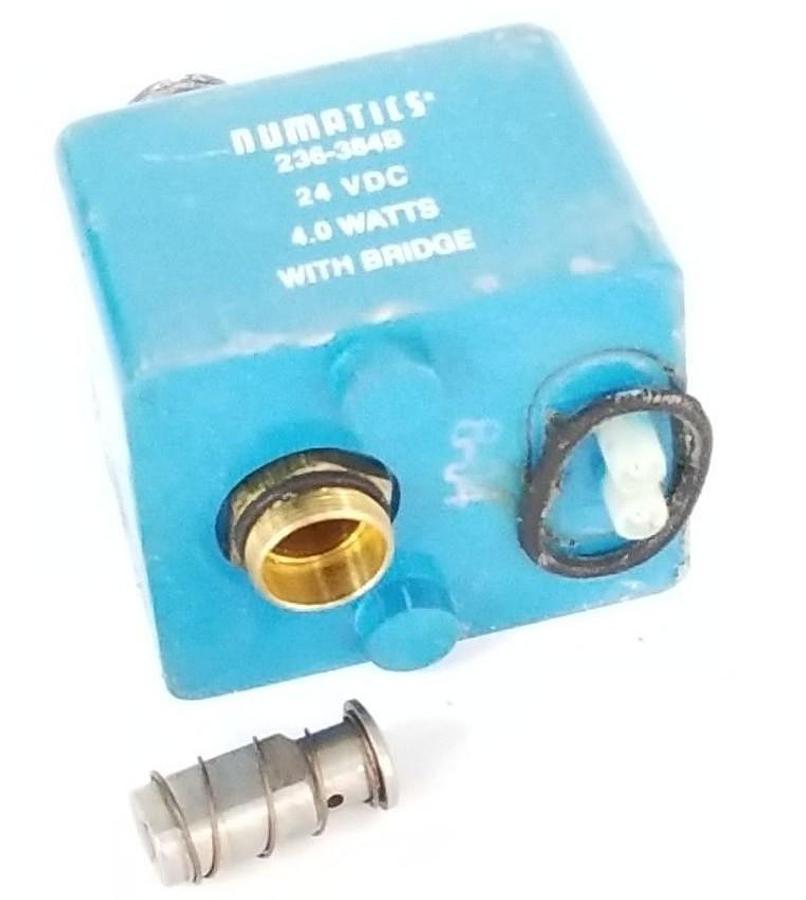 Used NUMATICS 236-384B VALVE COIL 24VDC 4.0W W/ BRIDGE 236384B