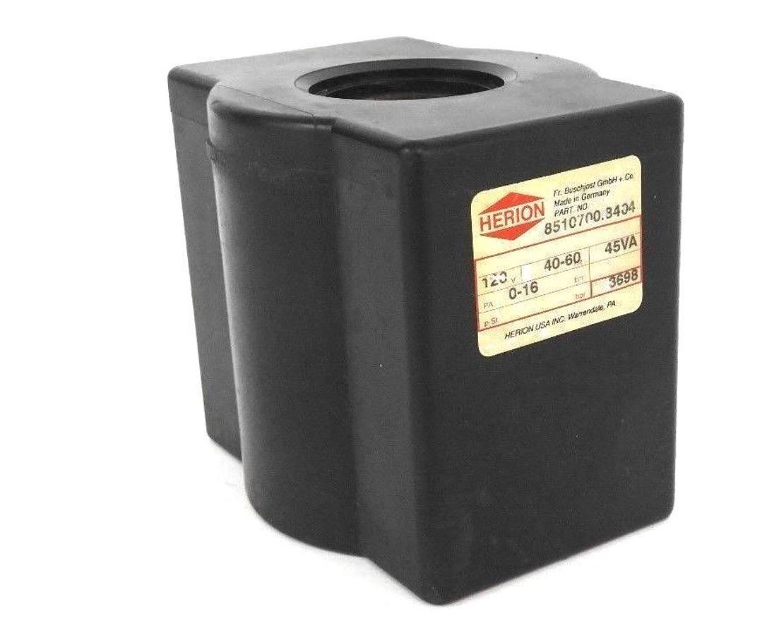 Used HERION 8510700.8404 COIL 120V, 40-60HZ, 45VA