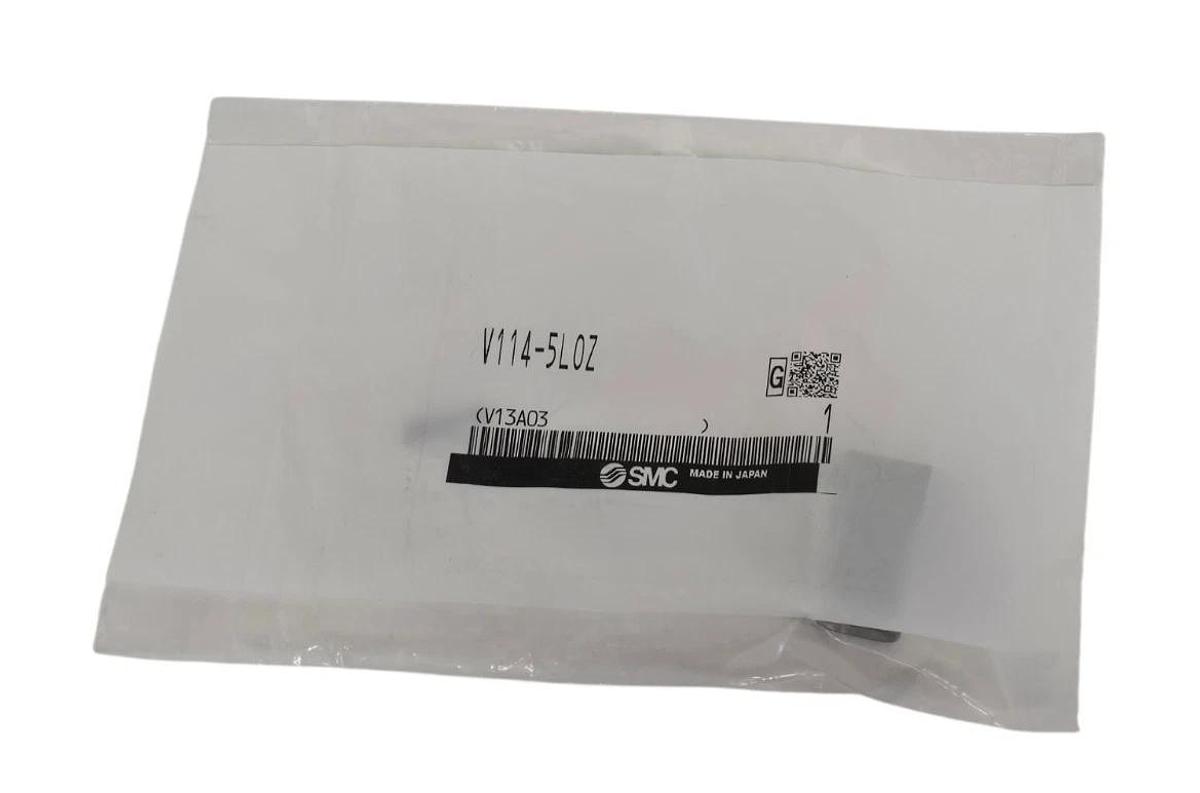 Used NEW SMC V114-5LOZ SOLENOID VALVE V1145LOZ BASE MOUNT (DC) 24VDC 2 PIN