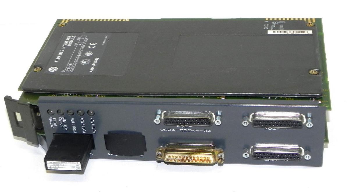 Used ALLEN BRADLEY 2760-RB FLEXIBLE INTERFACE MODULE SER. A W/ 2760-SFC1 MODULE