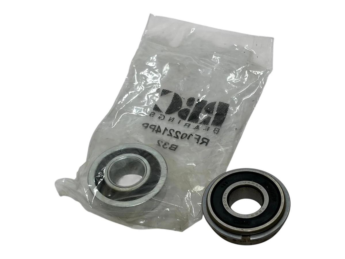 Lot of 2 RBC Bearings RF102214PP Sealed Radial Ball Bearings with Snap Ring