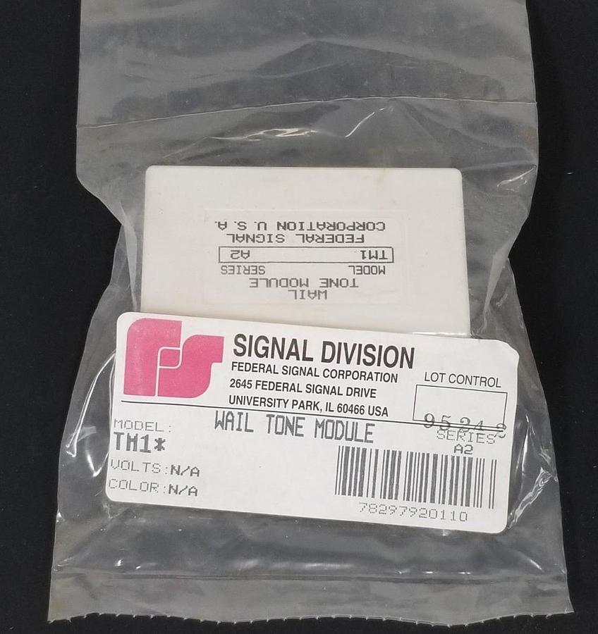 Used NIB FEDERAL SIGNAL TM1 WAIL TONE MODULE SER. A2